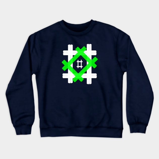 HashTags Design, Symbol Tags Crewneck Sweatshirt by Cds Design Store